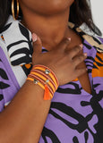 Faux Suede Studded Bracelet