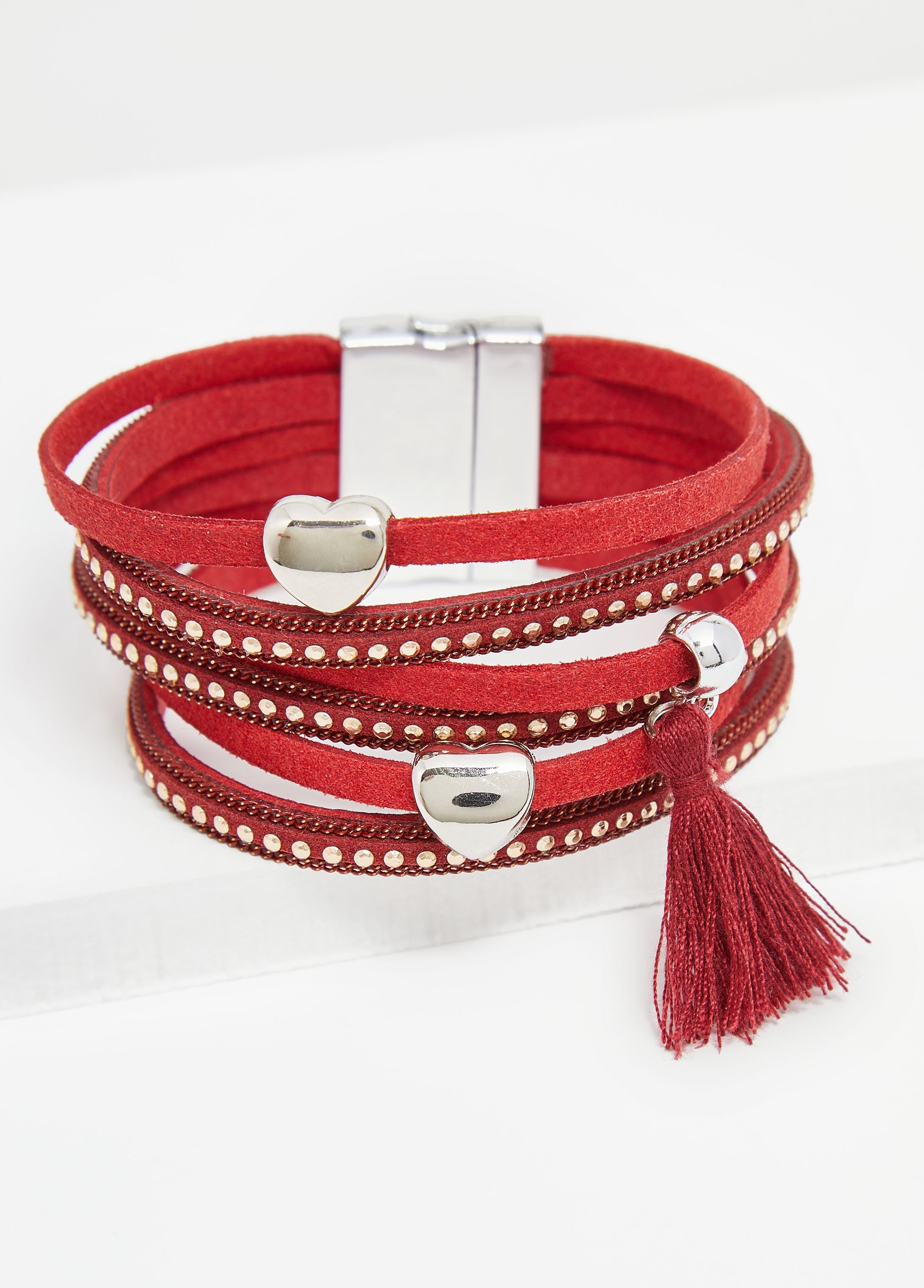 Trendy Suede Wrap Bracelet Studded Bracelet Fashion Jewelry