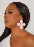 Coated Flower Earrings