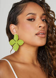 Coated Floral Earrings