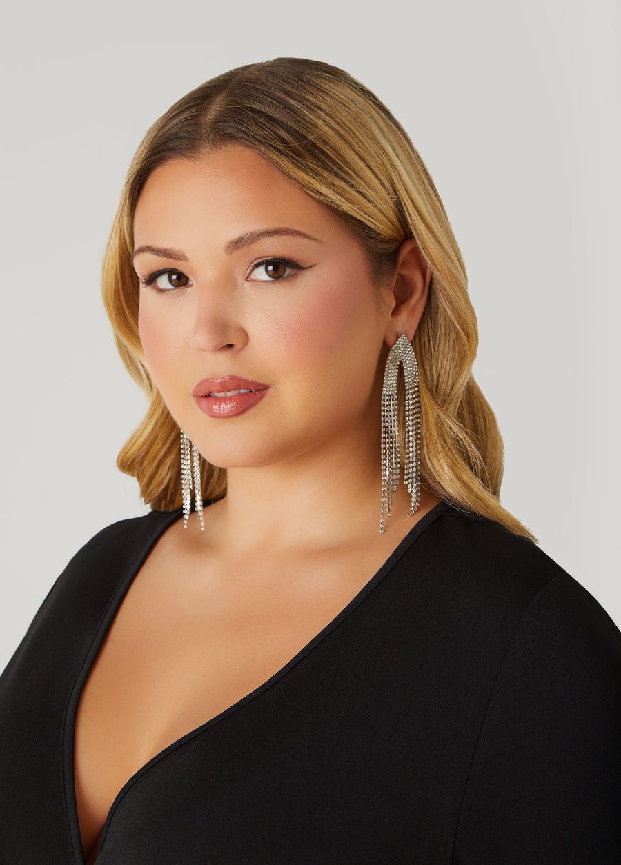 Statement Rhinestone Earrings