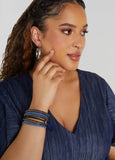 Studded Denim Bracelet