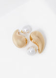 Statement Jewelry Gold Trendy Teardrop Earrings Stone Stud Earrings