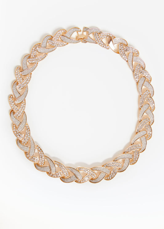 Braided Crystal Necklace