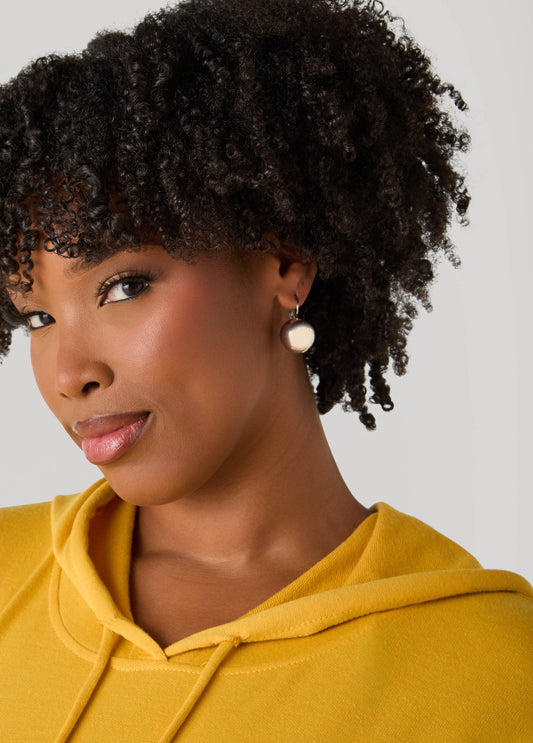 Silver Tone Ball Earrings