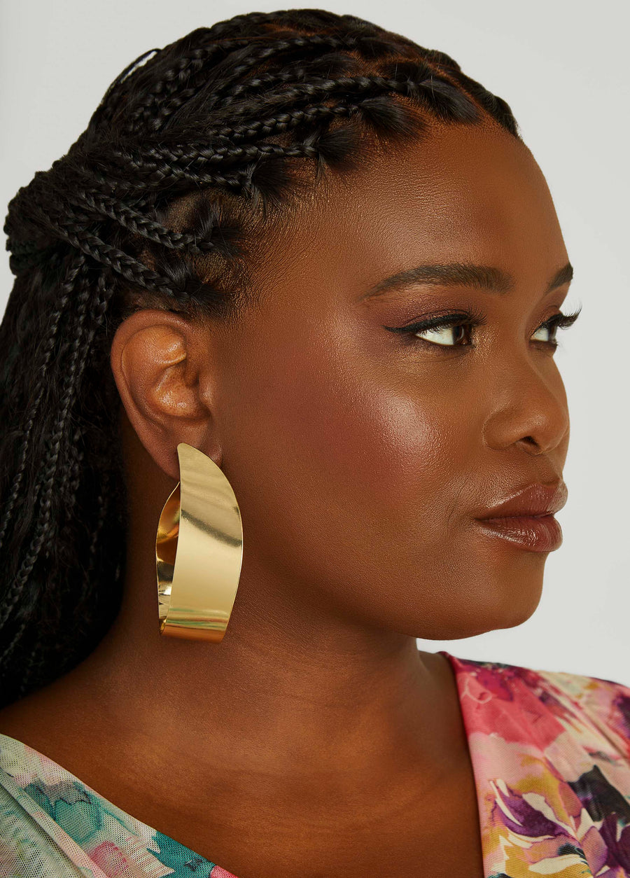Twisted Hoop Earrings