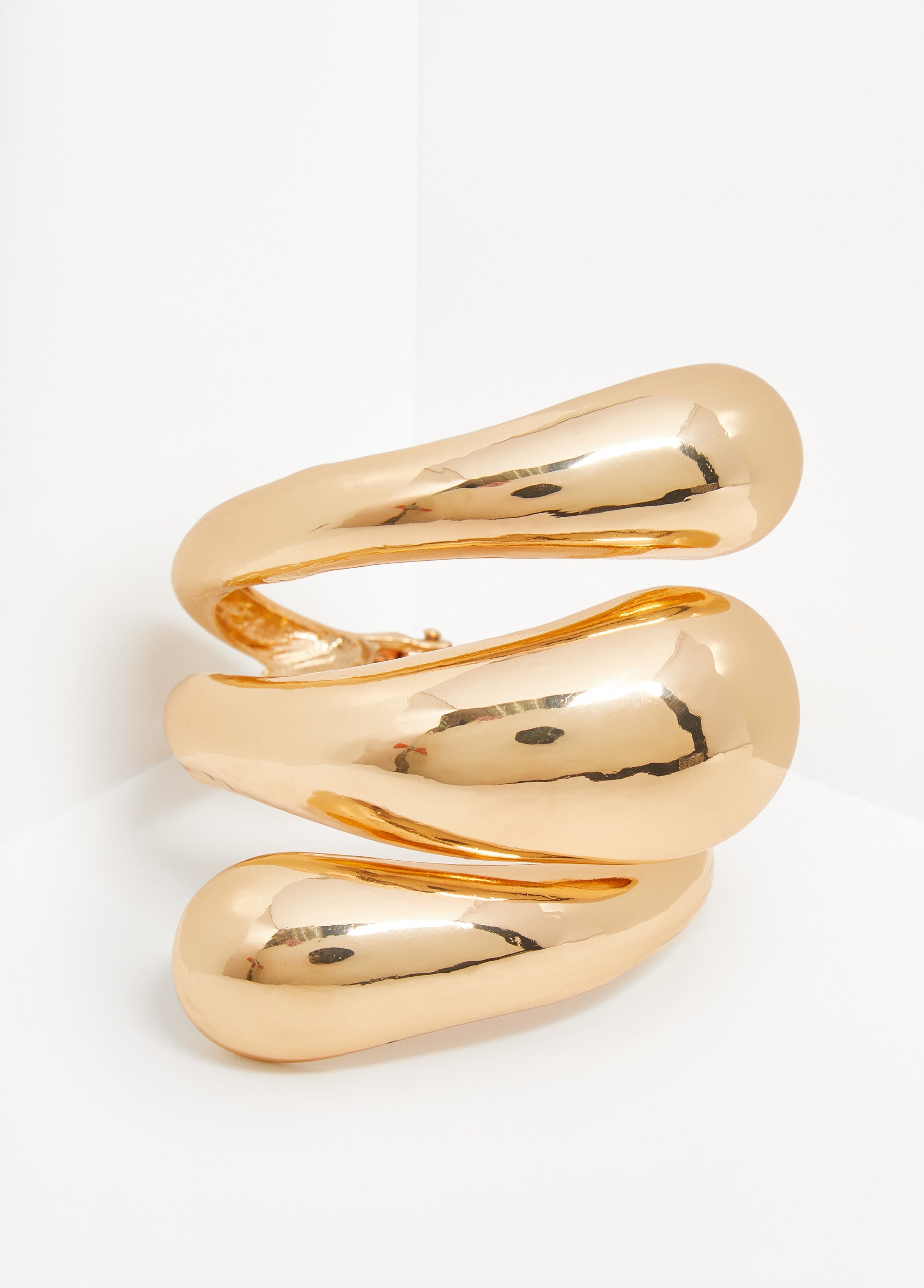 Swirl Gold Tone Cuff