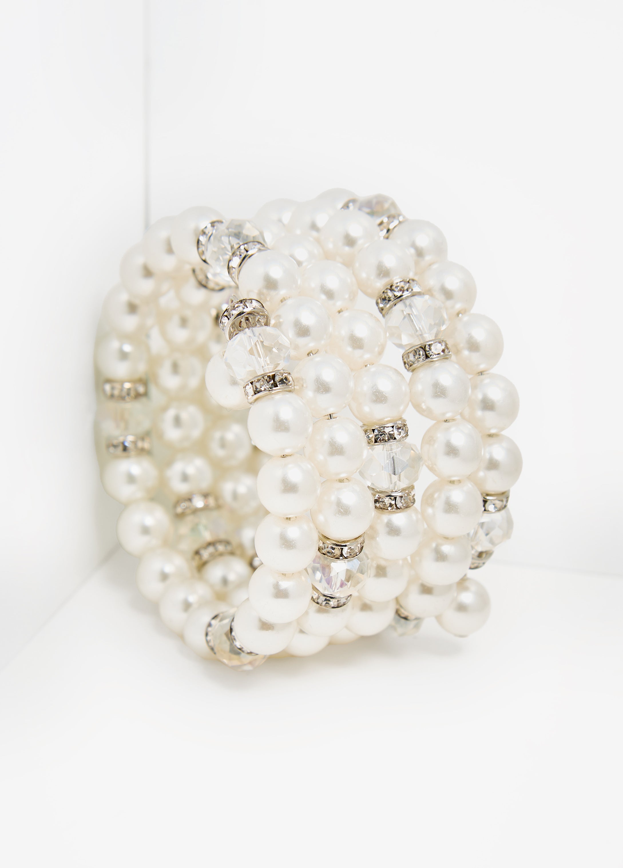 Faux Pearl Wrap Bracelet
