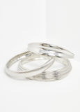 Silver Tone Bangle Set