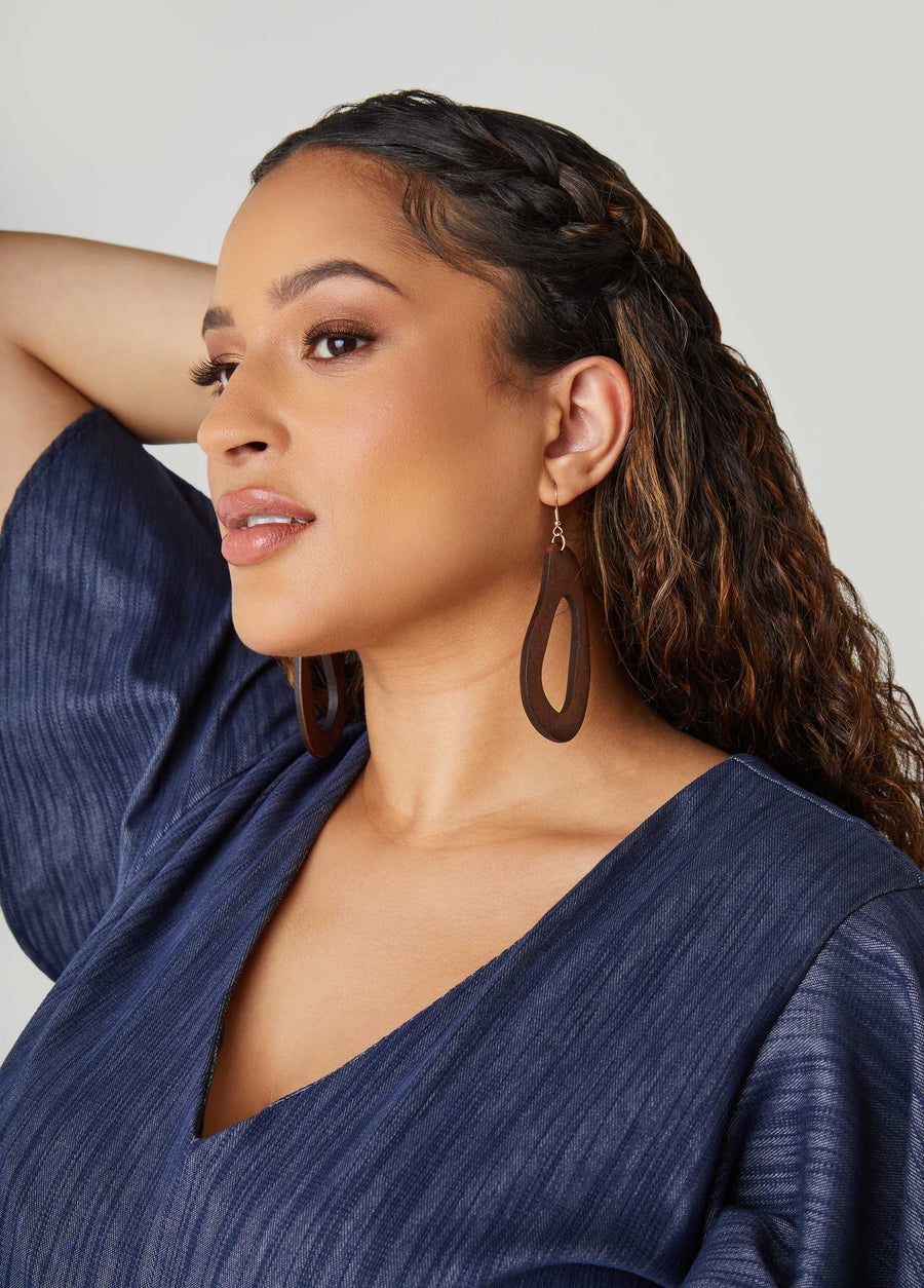 Cutout Wood Earrings
