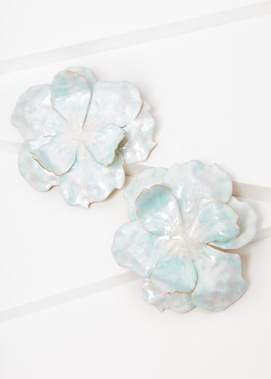 Coated Floral Earrings