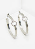 Silver Tone Hoop Earrings