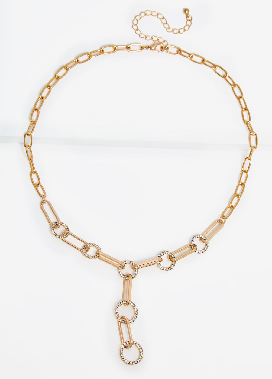 Crystal Ring Necklace