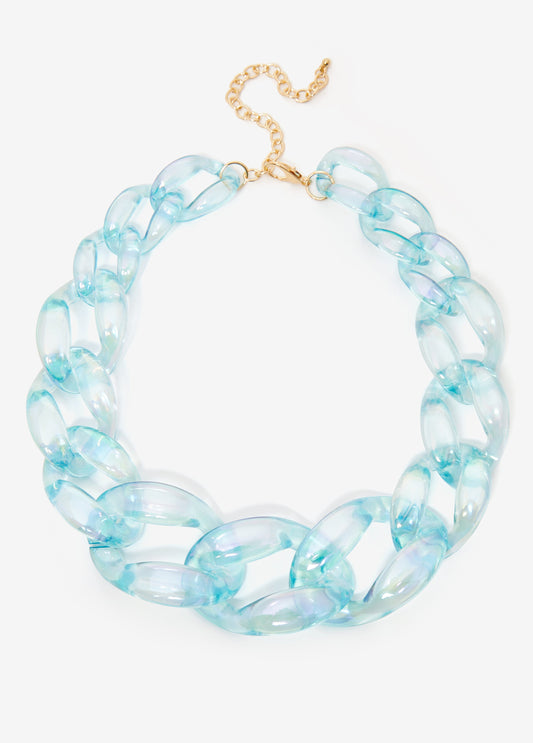 Chain Link Resin Necklace