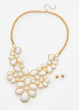 Beaded Floral Necklace Set
