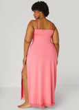 Lace And Mesh Trimmed Nightgown