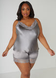 Lace Trimmed Cami & Shorts Set