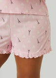 Paris Dreams Printed Shorts Set