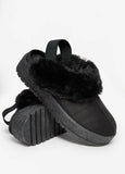 Faux Suede Slingback Mules