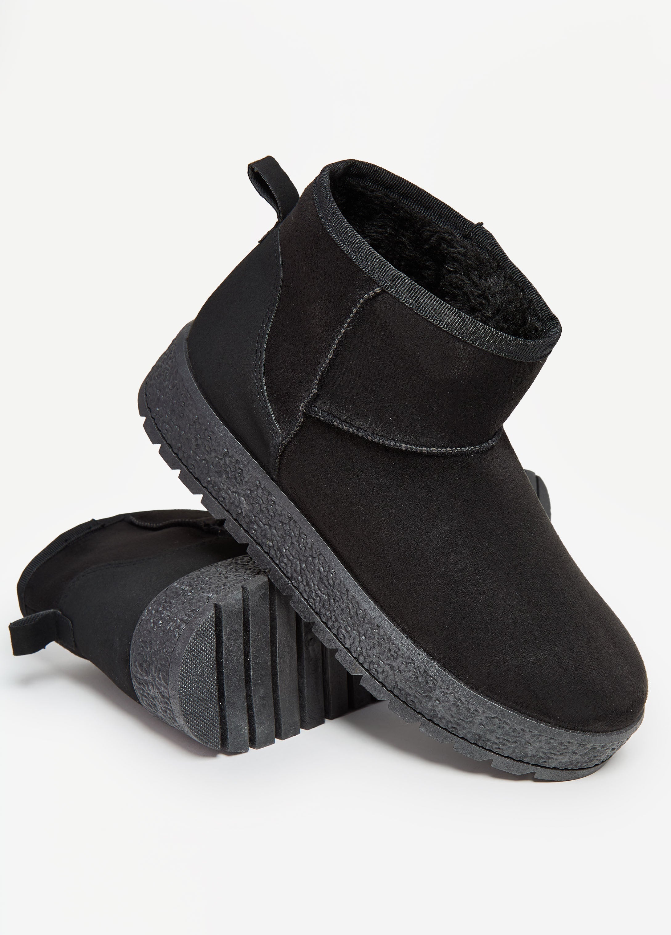 Faux Suede Ankle Boots