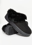 Faux Suede Mules