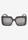 Chain Trimmed Square Sunglasses