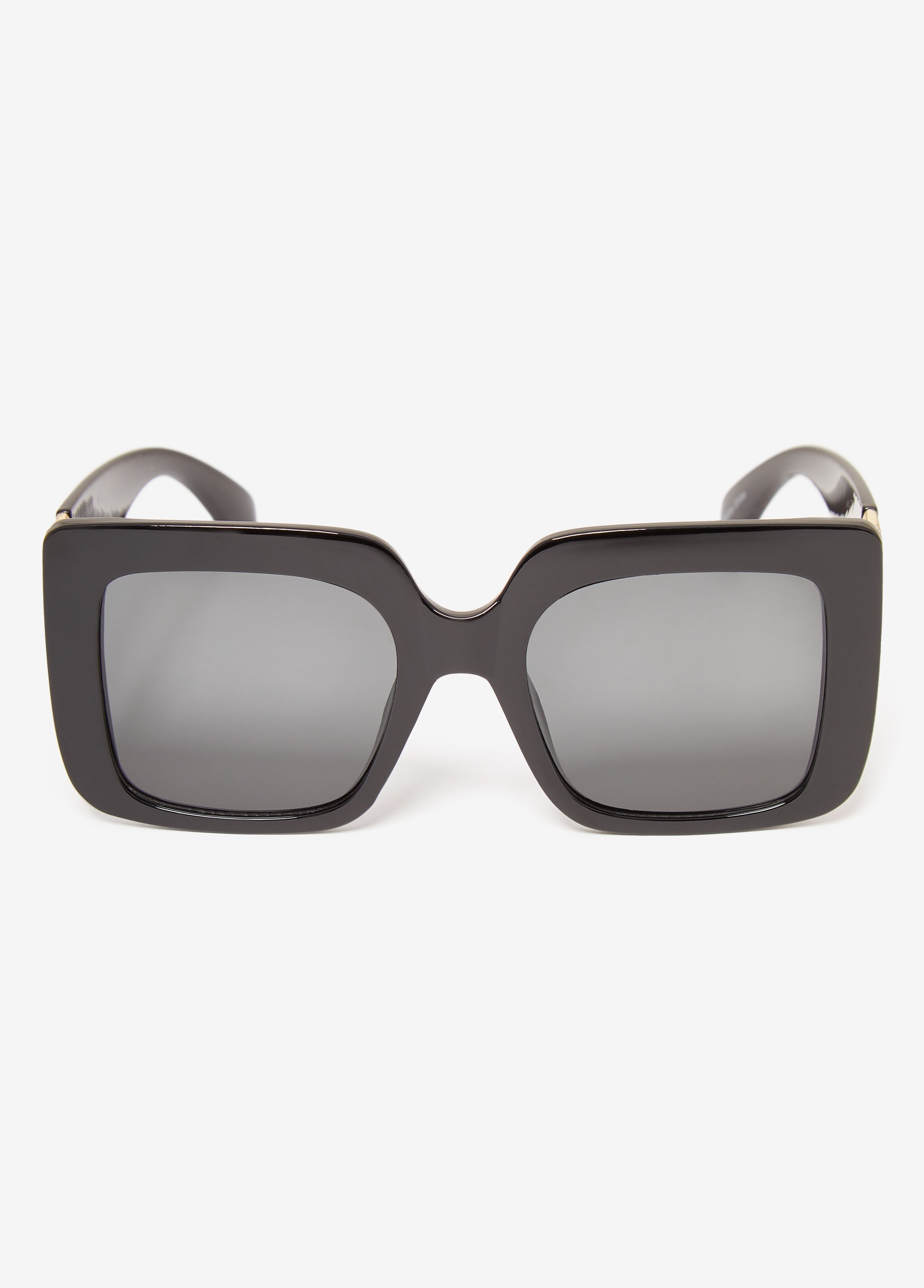 Plus Size Chain Trimmed Square Sunglasses