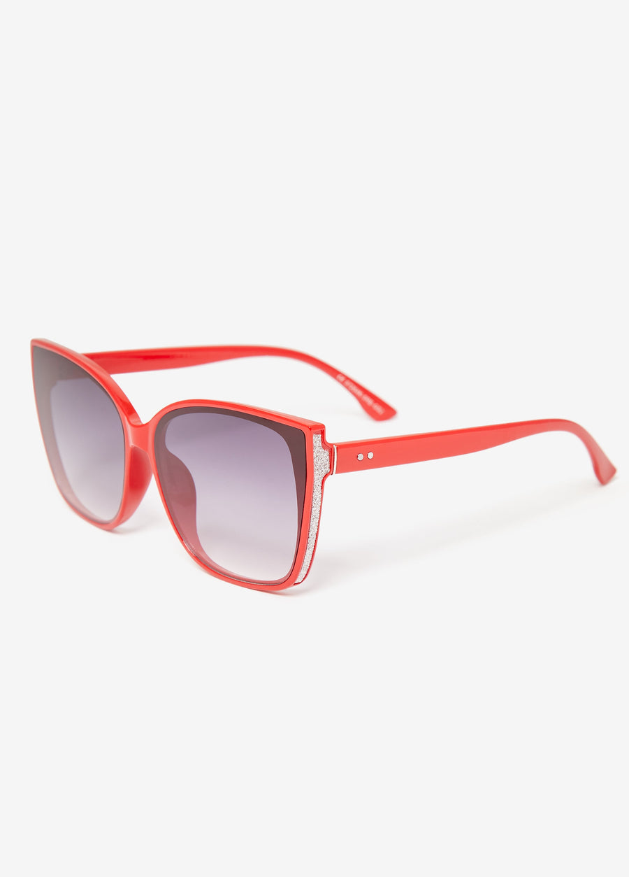 Glittered Cat Eye Sunglasses