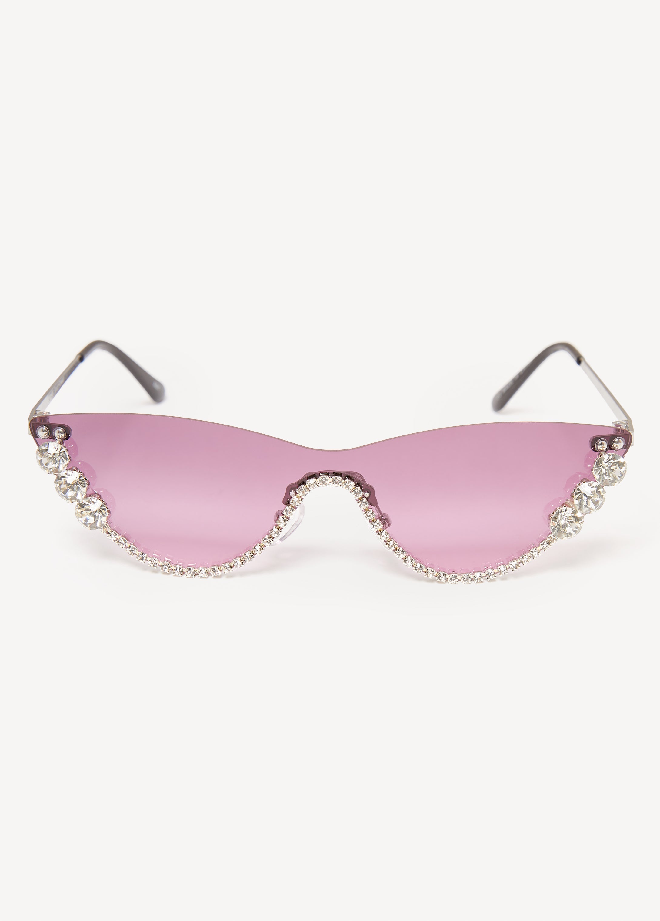 Crystal Cat Eye Sunglasses