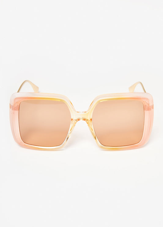 Trendy Ombre Square Sunglasses Women Tinted Shades