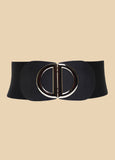 Buckle Embellished Stretch Belt