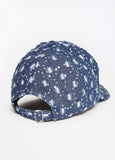 Embellished Denim Baseball Hat