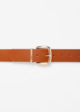 Gold Buckled Faux Leather Belt