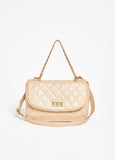 Quilted Chain Trimmed Flap Bag