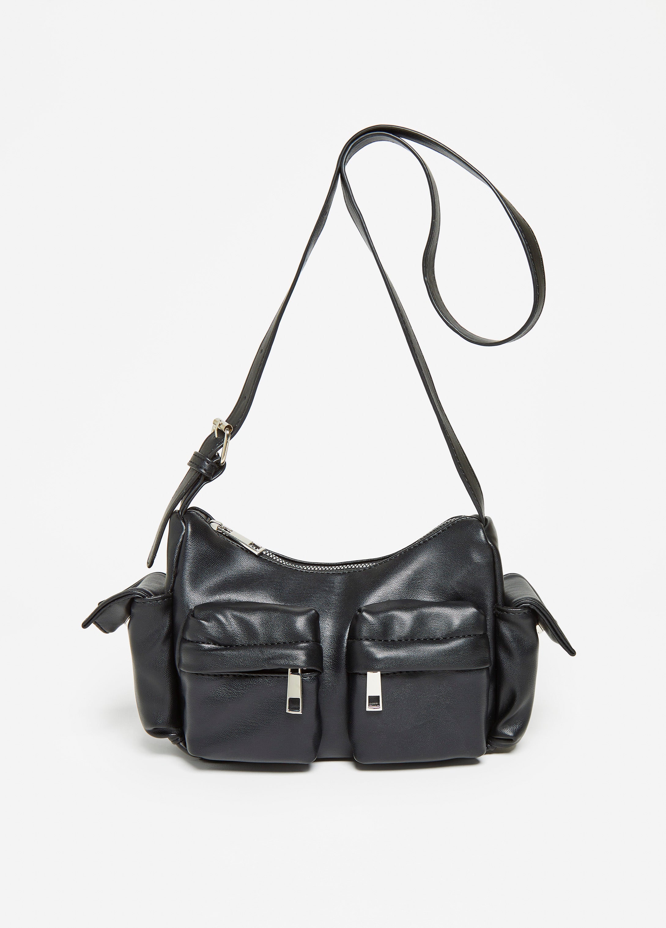 Faux Leather Cargo Bag