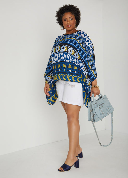 Studded Denim Satchel