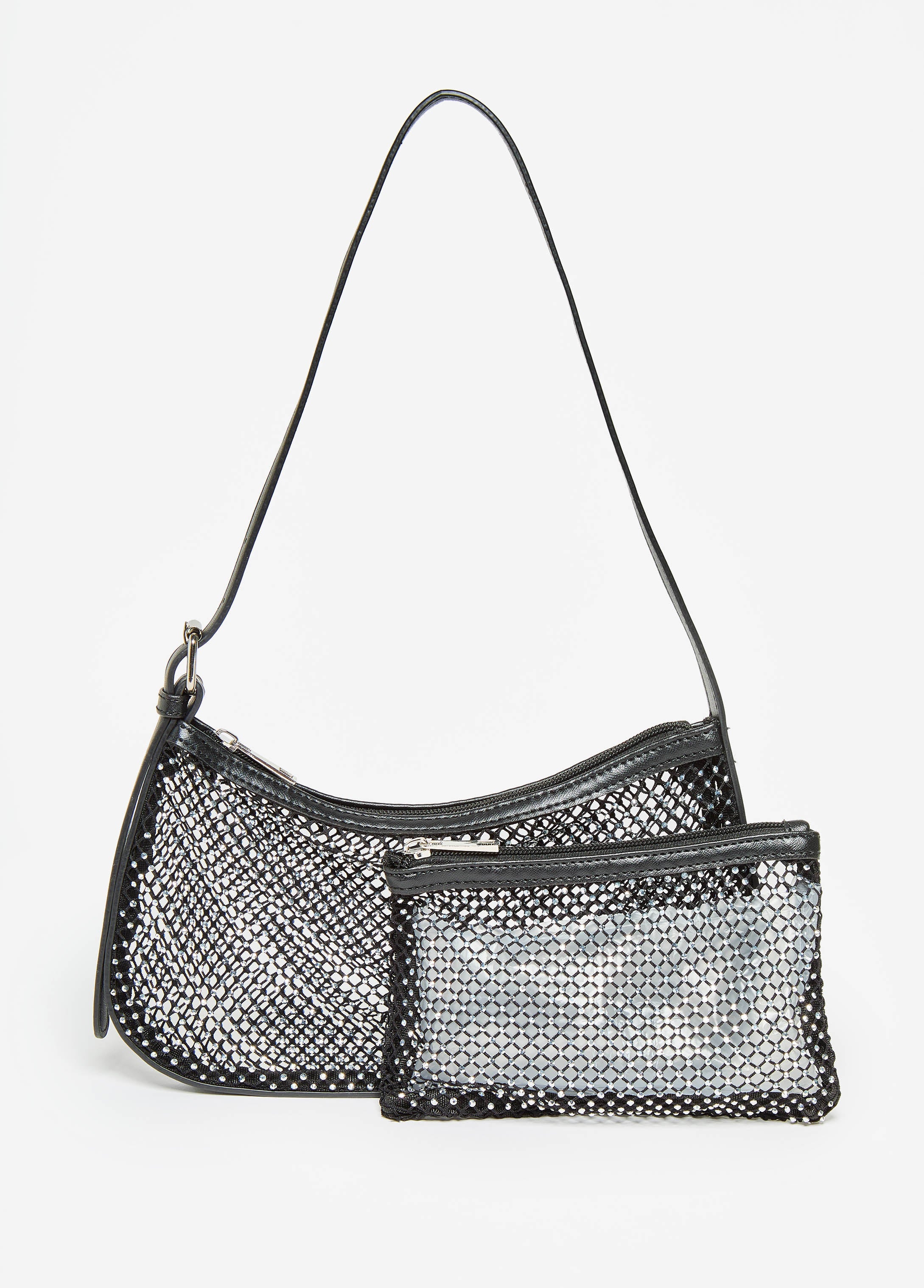 Crystal Mesh Shoulder Bag Set