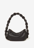 Twisted Pebbled Faux Leather Bag