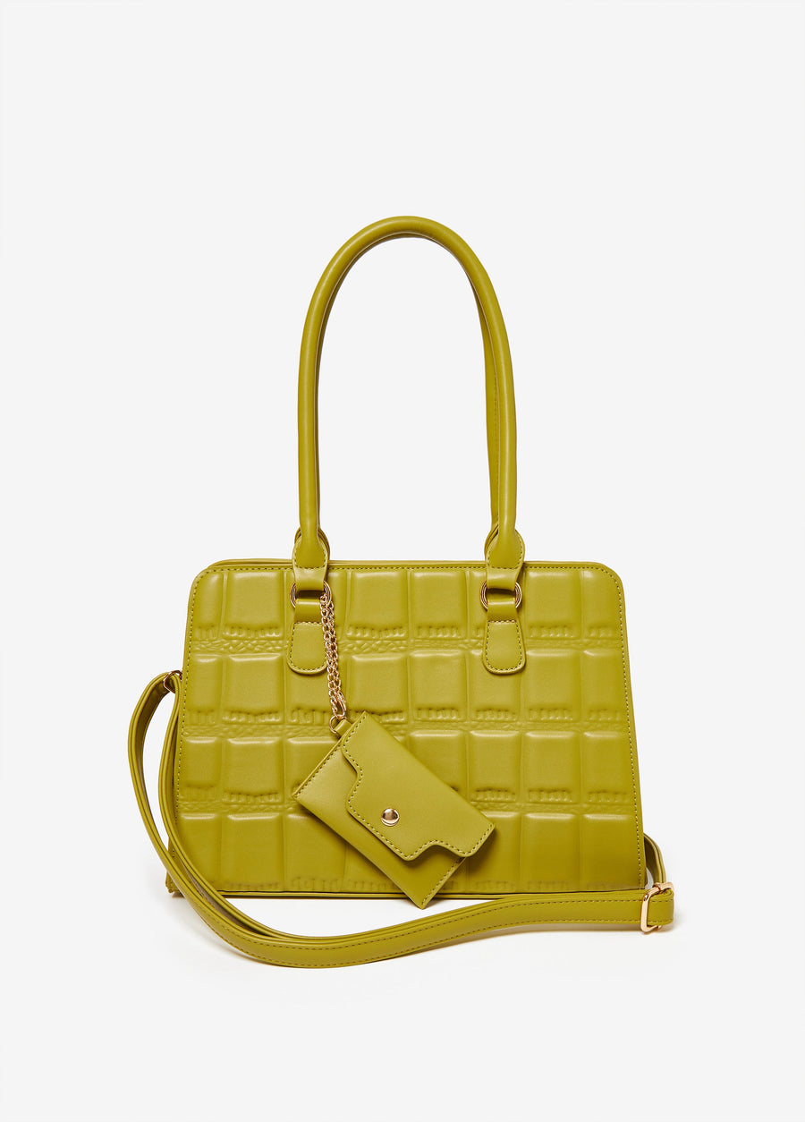 Quilted Puff Effect Satchel