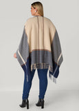 Chevron Plaid Poncho