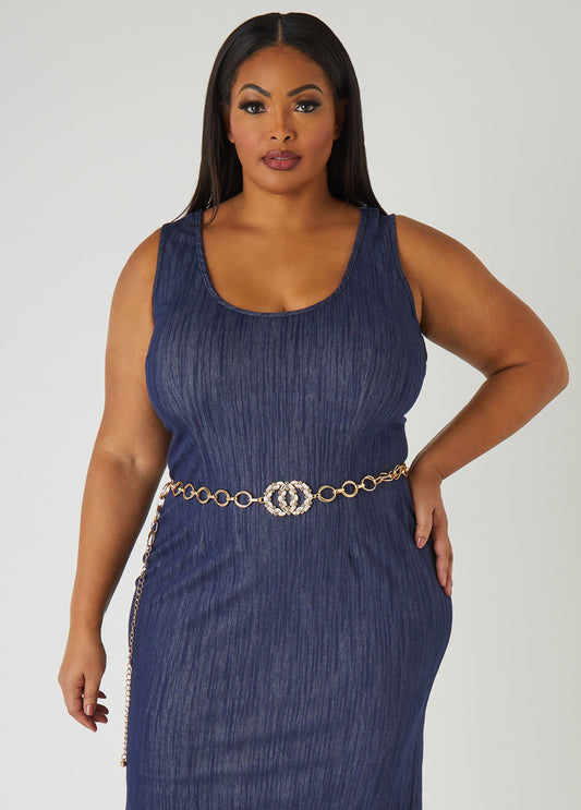 Crystal Ring Chain Belt
