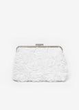 Trendy rosette clutch evening bags affordable luxury shoulder bag