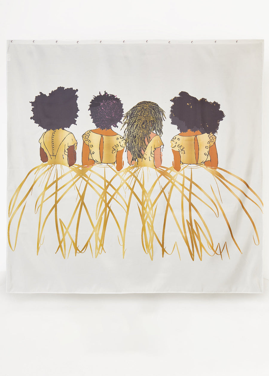 Pardon My Fro™ Royal Shower Curtain