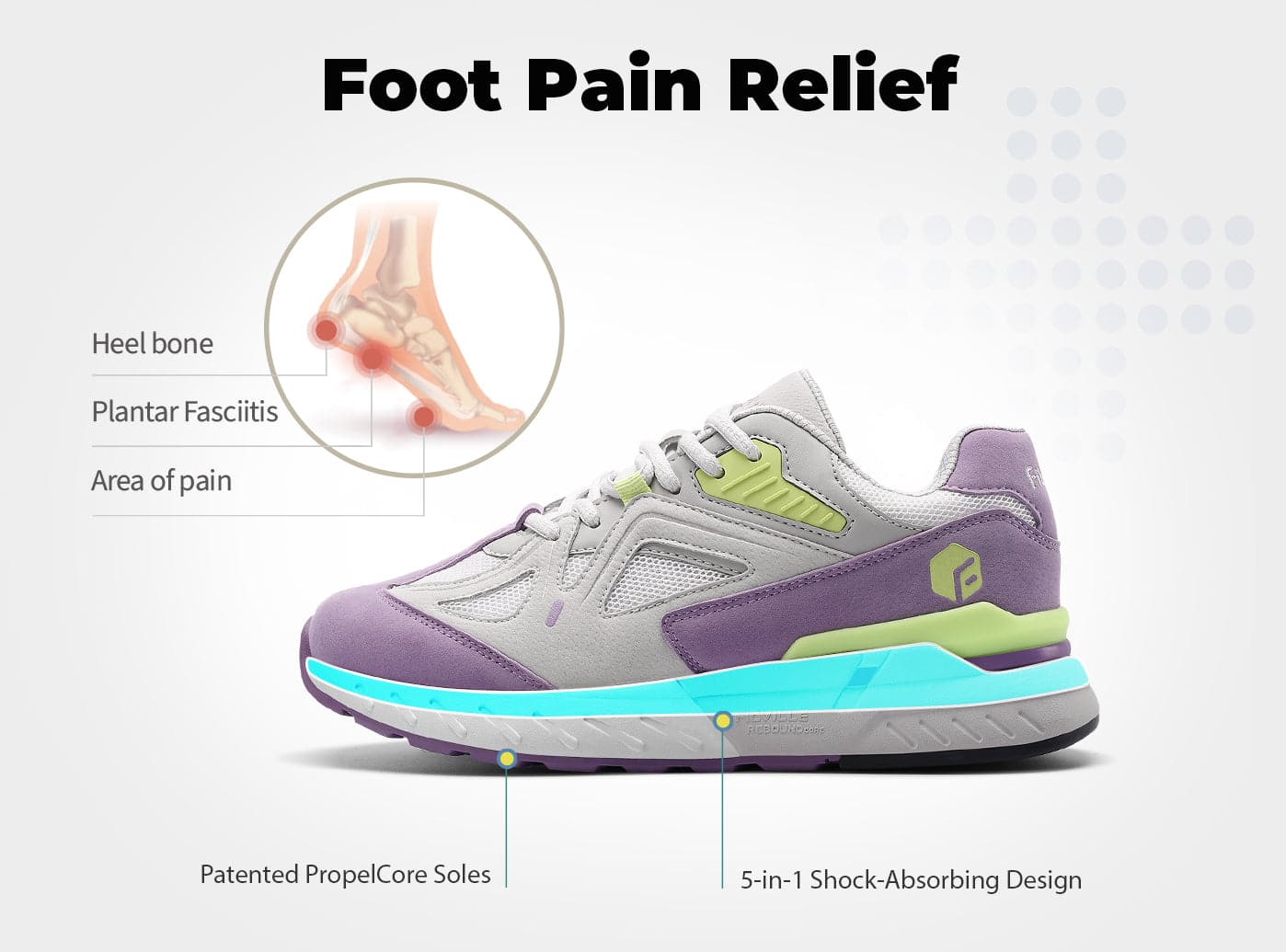 FitVille Women's Rebound Core Walking Shoes V1 - 12